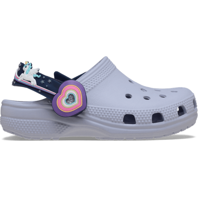 Crocs Kids Toddler Classic Imagination Lights Backstrap Clogs Frosted Grape  211892-5BO