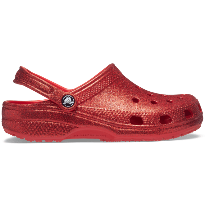 Crocs Classic Glitter Clogs Flame  205942-8C1