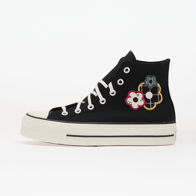 Converse Chuck Taylor All Star Lift Platform Floral Patchwork Hi Black A15534C