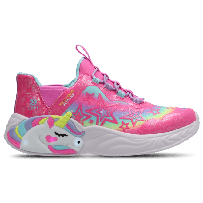 Skechers Slip-in Unicorn Toddler Trainers 302296L-PKMT