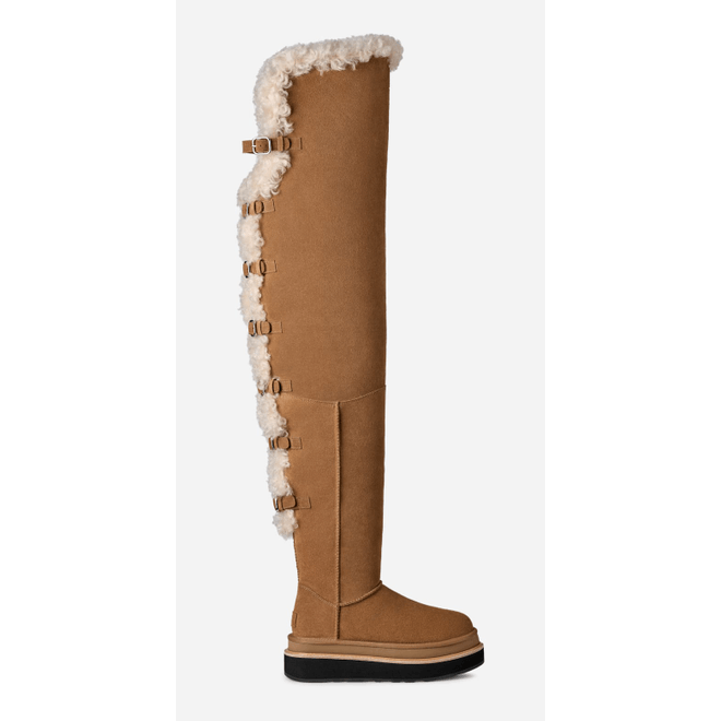 UGG® sacai Thigh High Boot Brown 1175215-CHE
