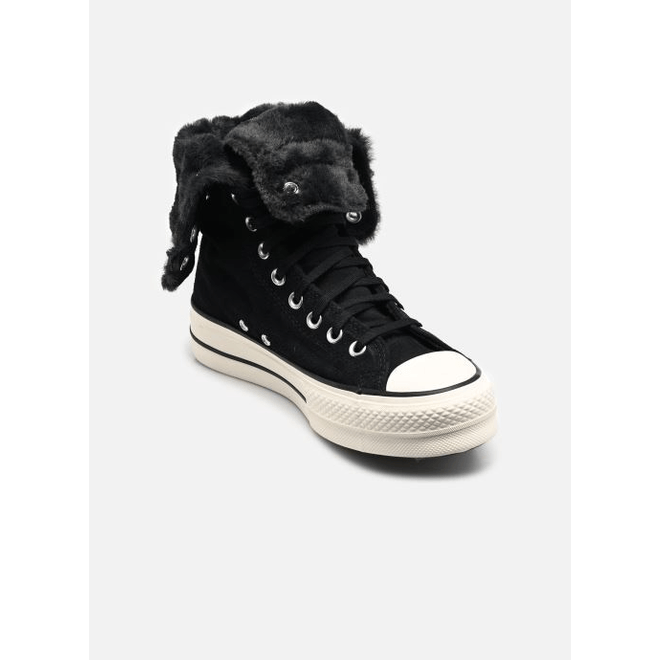 Converse Chuck Taylor All Star Fold-over Lift Platform X-hi Faux Fur A15229C