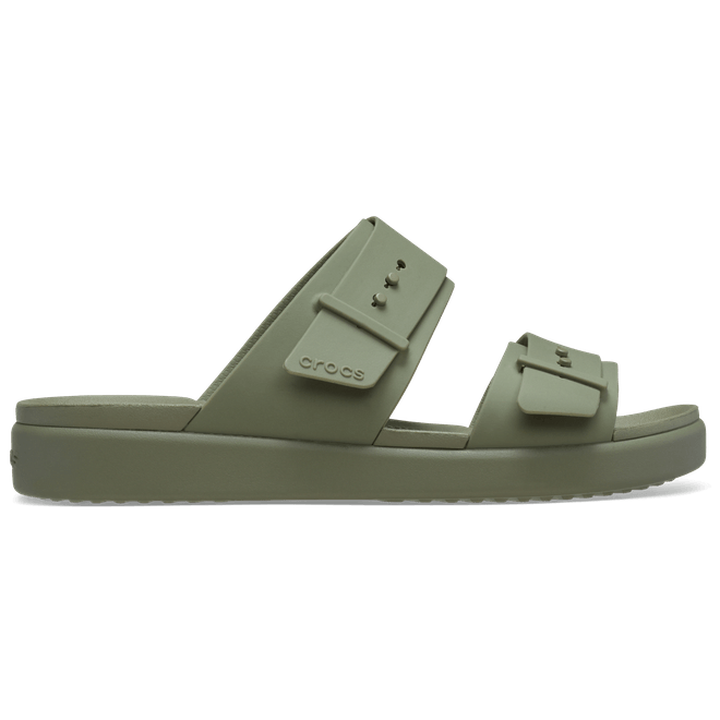 Crocs Women Brooklyn Buckle Low Low Sandals Cargo  211215-3BX