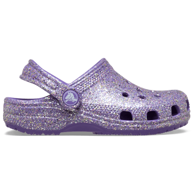 Crocs Kids Toddler Classic Fantasy Glitter Clogs Purple  212562-510