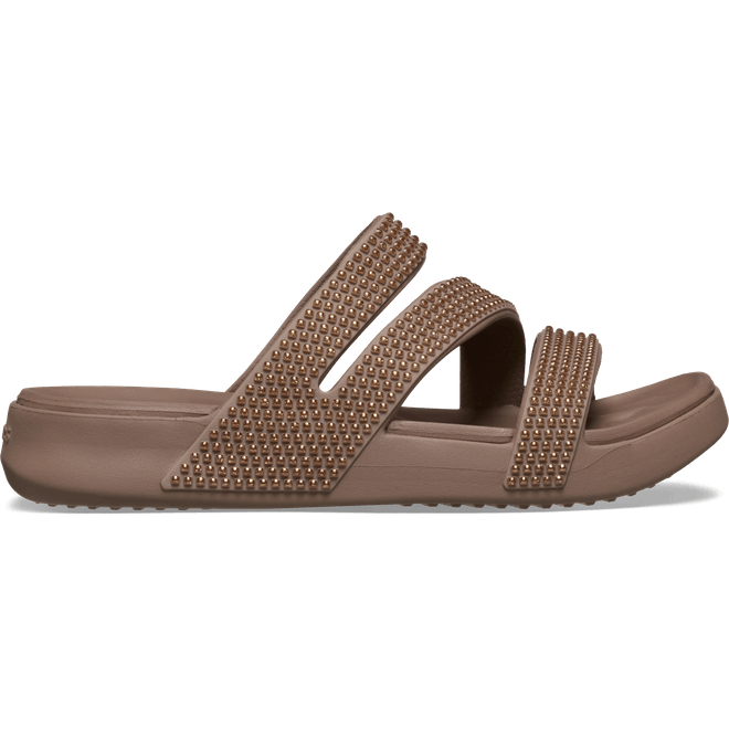 Crocs Women Getaway Gems Strappy Sandals Latte  212584-2Q9