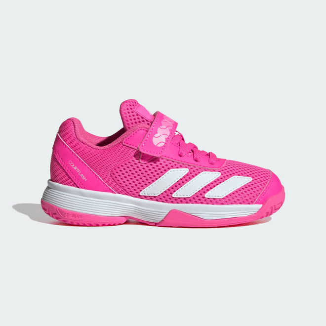 adidas Courtflash Hook-and-Loop Tennis Shoes JR4428
