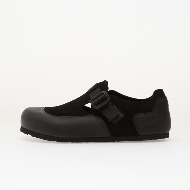 Birkenstock London Nova 2.0 Leather-Suede Unisex Black  1031673