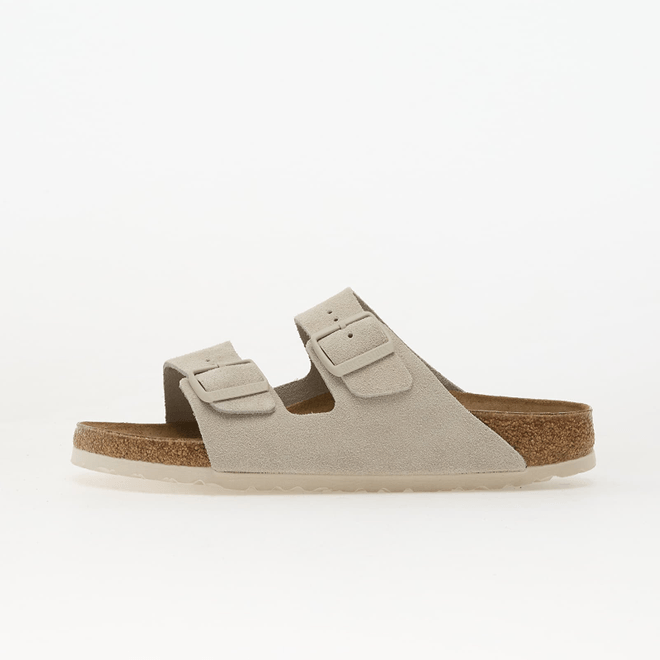 Birkenstock Arizona Suede Leather Unisex Oyster  1031645