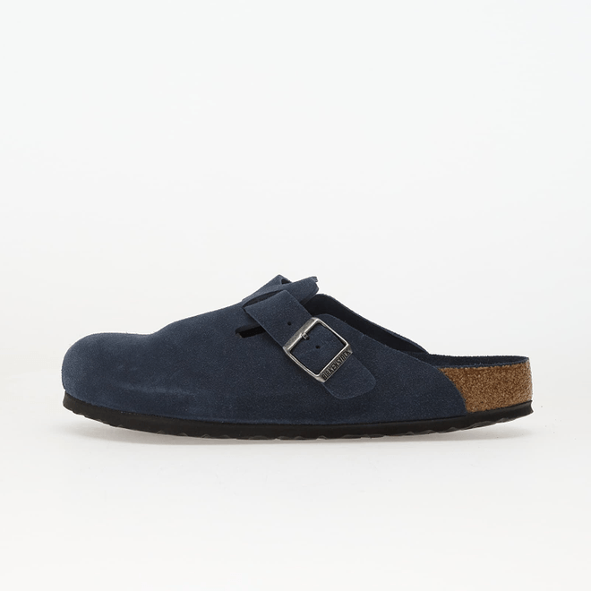 Birkenstock Boston Soft Footbed Suede Leather New Navy Tonal FB  1030837