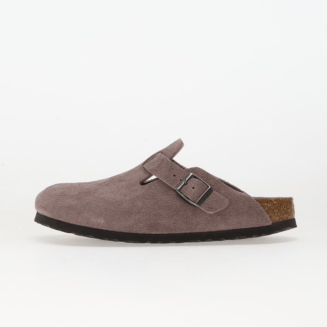 Birkenstock Boston Suede Leather Unisex Faded Purple Tonal FB  1031577