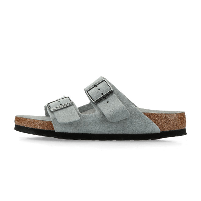 Birkenstock Arizona Soft Footbed Suede Leather pure sage tonal FB 1031576