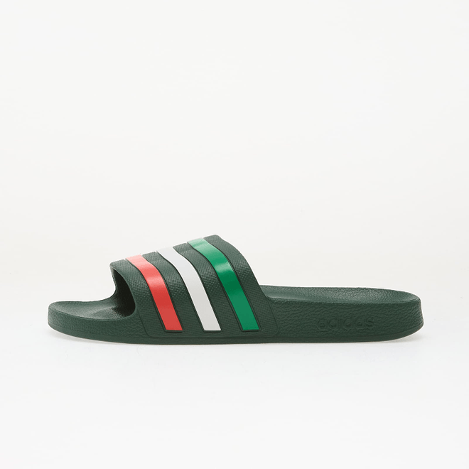 adidas Adilette Aqua Slides Team Dark Green HQ2450