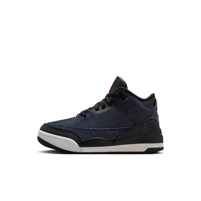 Air Jordan 3 x Levi'sÂ® "Indigo and Gym Red" Little Kids' IQ8058-400