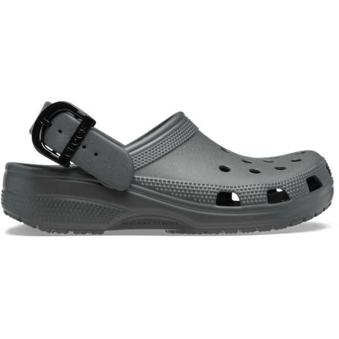 Crocs Classic Enamel Buckle Clogs Carbon  213347-0YK