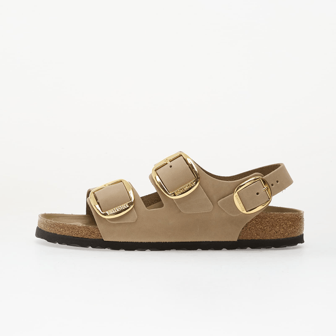 Birkenstock Milano Big Buckle Oiled Leather Women Tabacco Brown  1031782