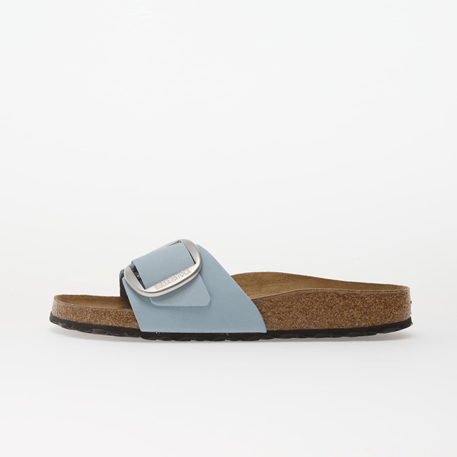 Birkenstock Madrid Big Buckle Nubuck Leather Women Baby Blue  1031798