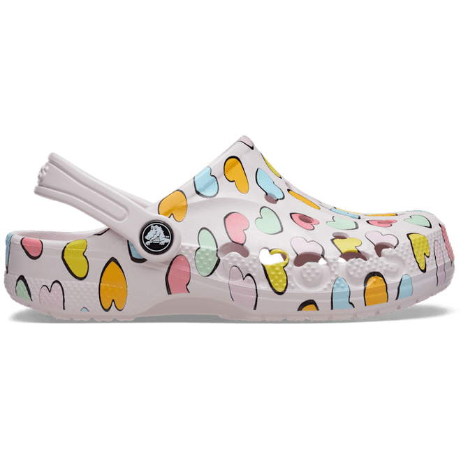 Crocs Kids Baya Seasonal Printed Clogs Barely Pink  209728-6PI