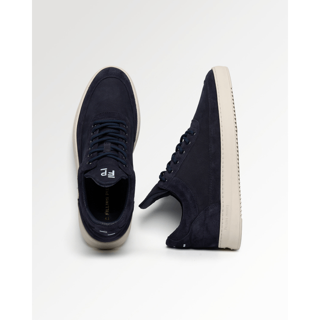 Filling Pieces Low Top Suede Grain 'Navy' 122610300353