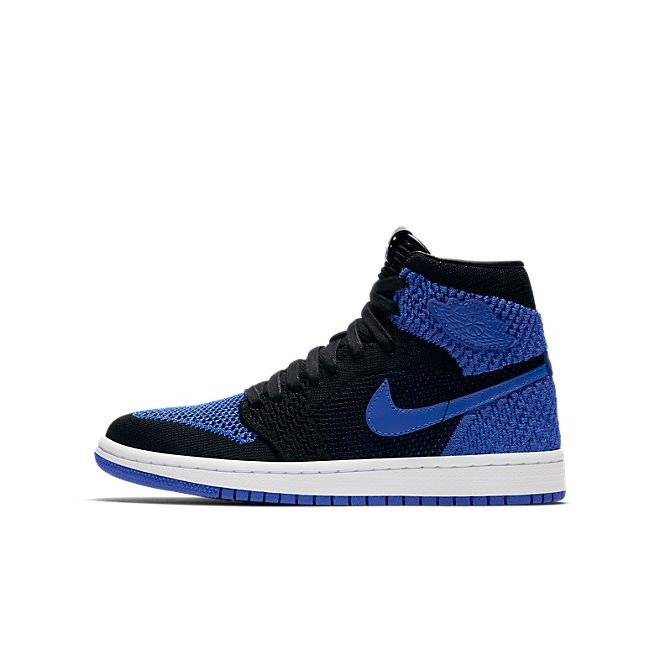 Nike Air Jordan 1 Retro High Flyknit BG (Black / Game Royal - White) 919702 006