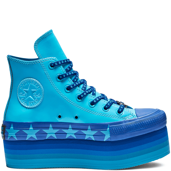 Converse x Miley Cyrus Chuck Taylor All Star Platform High Top Faux Patent 563724C