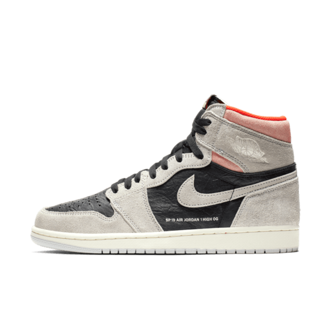 Air Jordan 1 Retro High OG 'Grey Crimson' 555088-018
