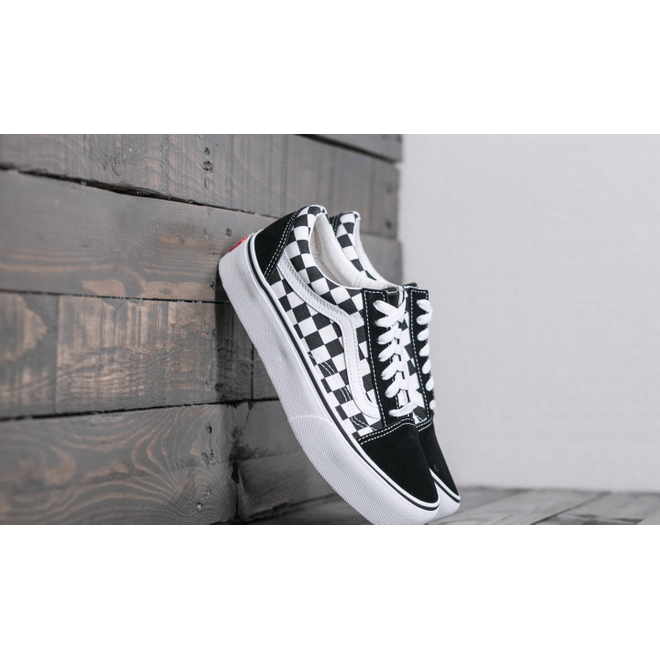 Vans Old Skool Platform (Checkerboardard) Blk/ Tr Wht VN0A3B3UHRK1