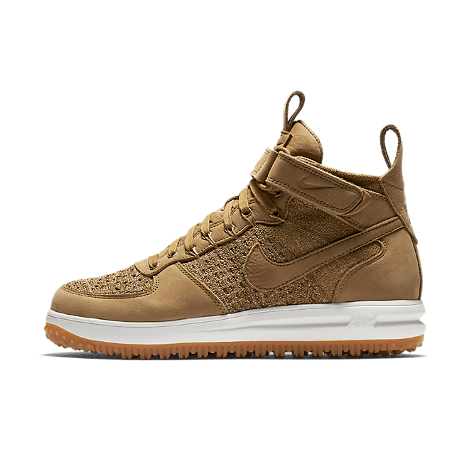Nike Lunar Force 1 Flyknit Workboot (Golden Beige/Sail-Olive Flak) 855984-200