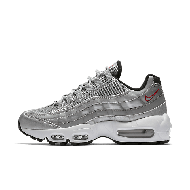 Nike Wmns Air Max 95 QS (Metallic Silver/Varsity Red)-EU 36.5 814914-002