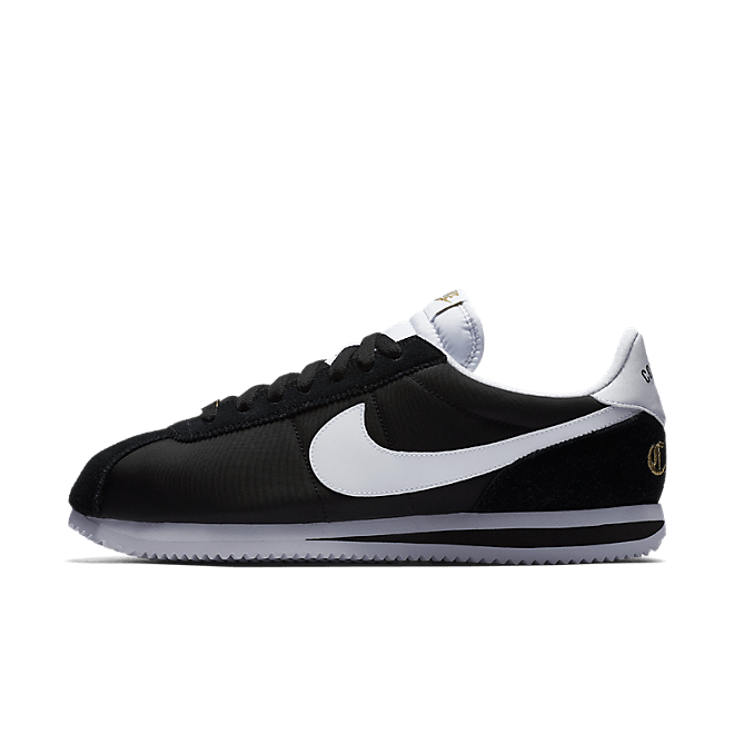 Nike Cortez Basic Nylon Prem "Compton" (Black/White-Metallic Gold) 902804-001