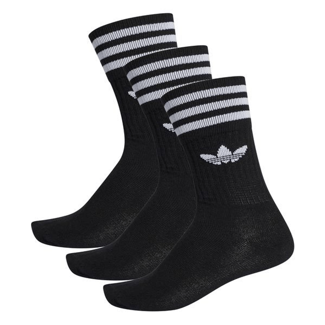 adidas Solid Crew Sock Zwart | S21490 | Sneakerjagers