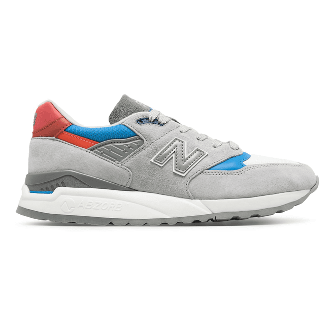 New Balance 998 Grey Light Blue Red