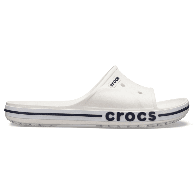 Crocs Unisex Bayaband Slides White / Navy