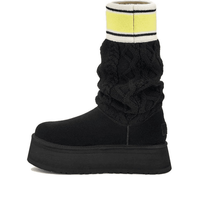UGG Classic Sweater Letter Boot 'Black'