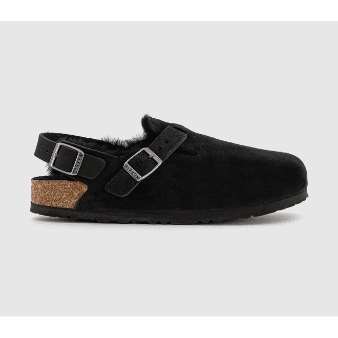 BIRKENSTOCK Tokio Inside Shearling Suede Leather Narrow