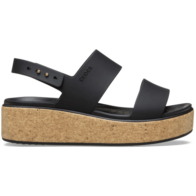 Crocs Women Brooklyn Cork Low Sandals Black