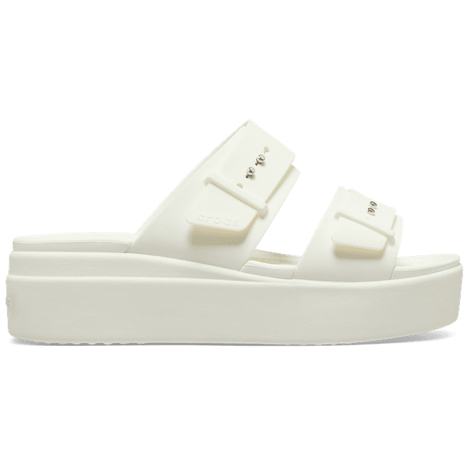 Crocs Women Brooklyn Buckle Sandals Chalk