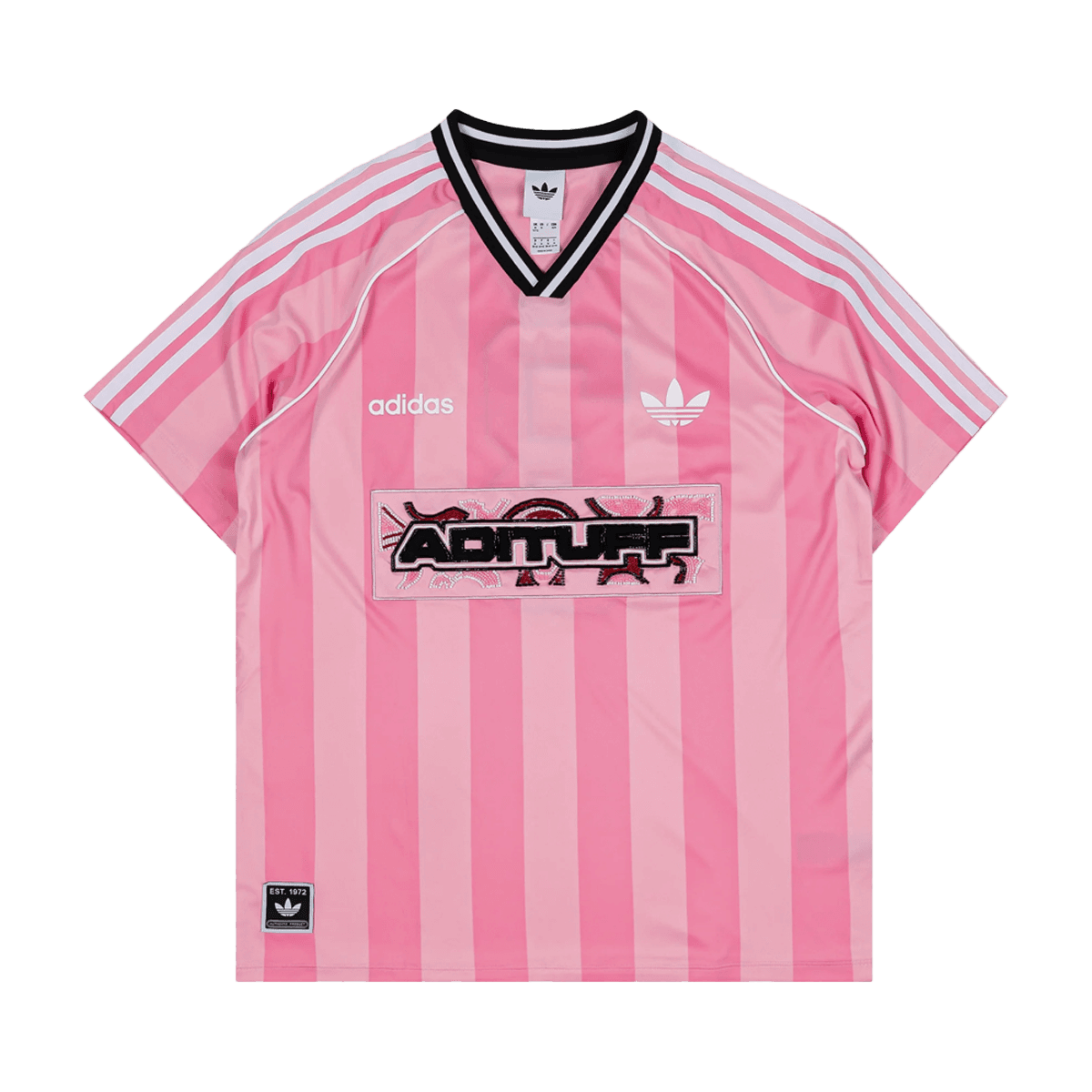 adidas Striped Jersey WMNS 'True Pink'