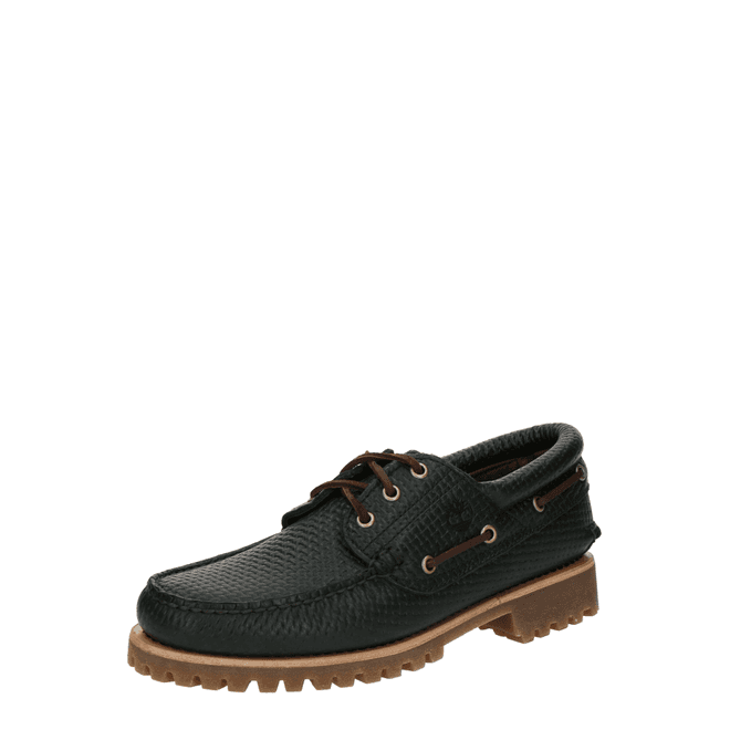 Timberland Authentic Boat Shoe Dark Green Full Grain