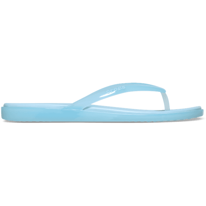 Crocs Women Miami Jelly Round Toe Flips Sky Blue Jelly