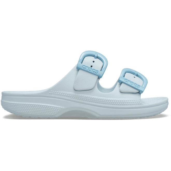 Crocs Women Saturday Enamel Buckle Sandals Vapor Ice