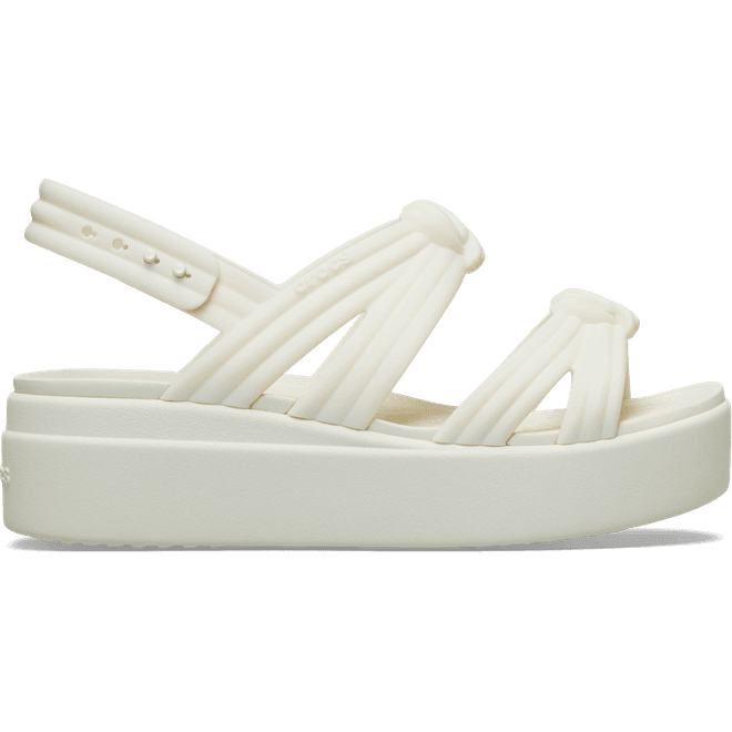Crocs Women Brooklyn Knot Low Sandals Ivory