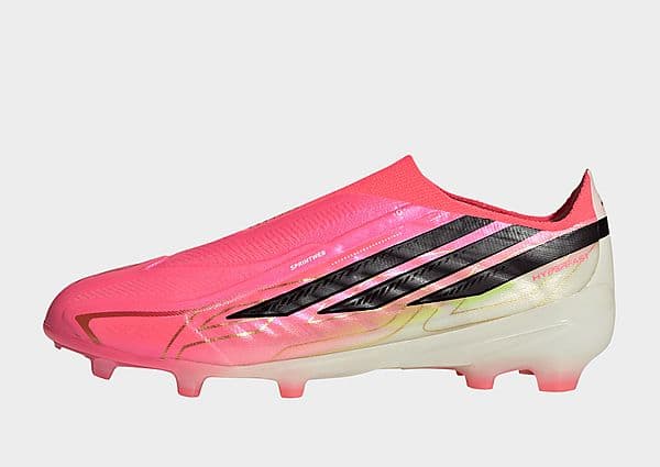 adidas F50 Hyperfast Elite Laceless Firm Ground Football Boots Kids 'Pink'