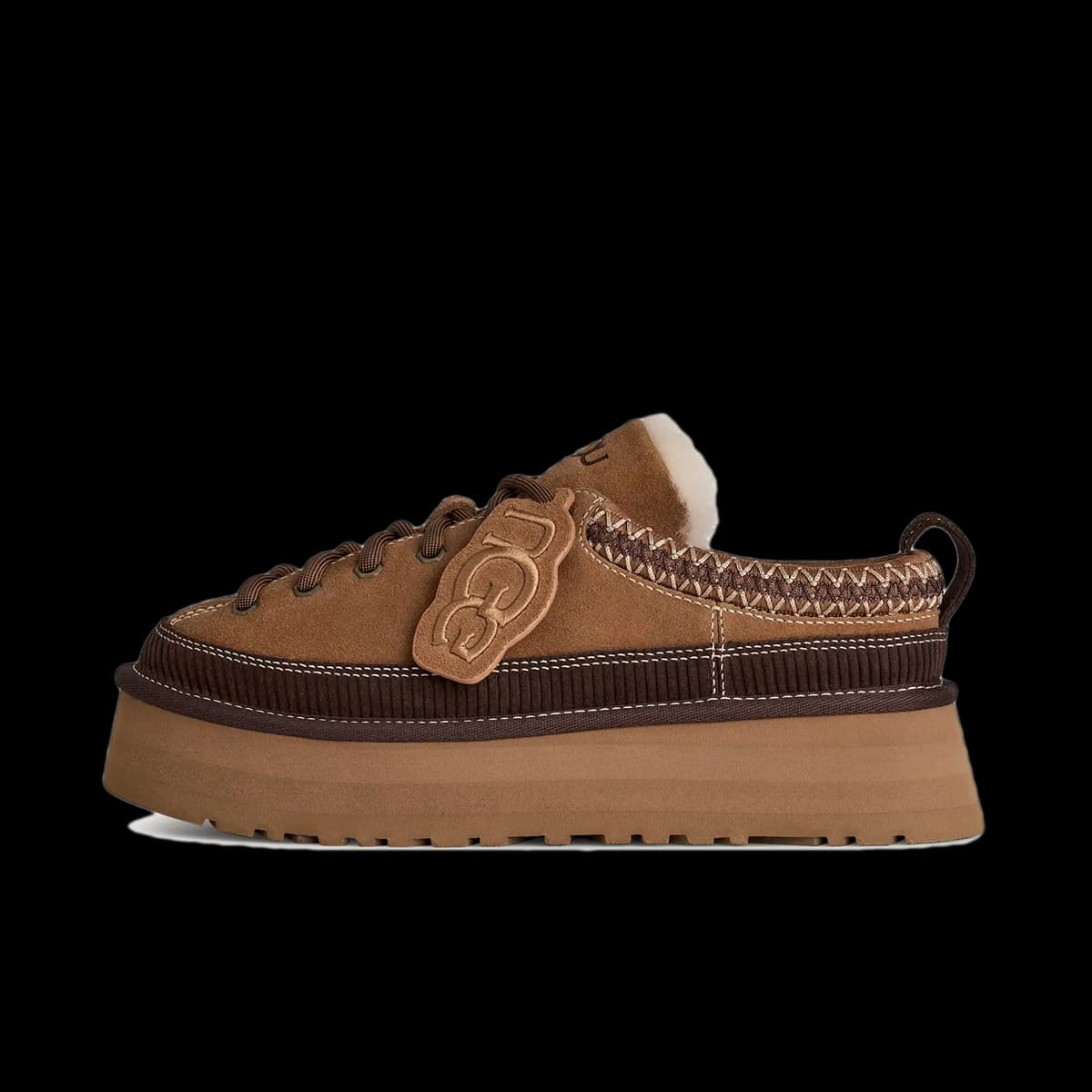 UGG Heritage Lace-Up Slipper 'Chestnut'