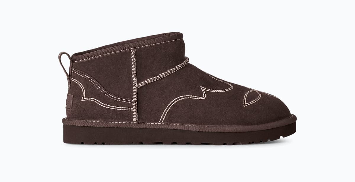 UGG® Classic Ultra Mini Western Boot 'Burnt Cedar'
