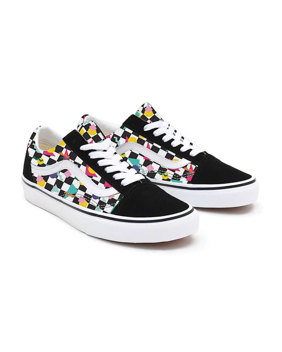 Vans Customs Geometric Checkerboard Old Skool Multicolour
