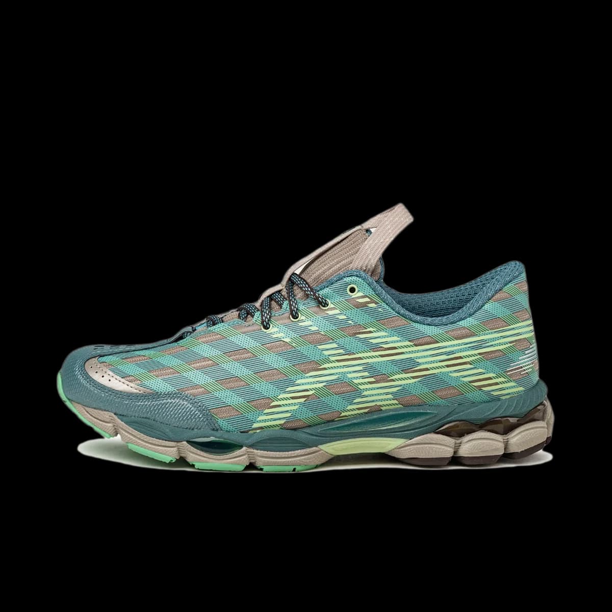Kiko Kostadinov x ASICS US8-S GEL-SJ33 'Moonrock & Tatami Green'