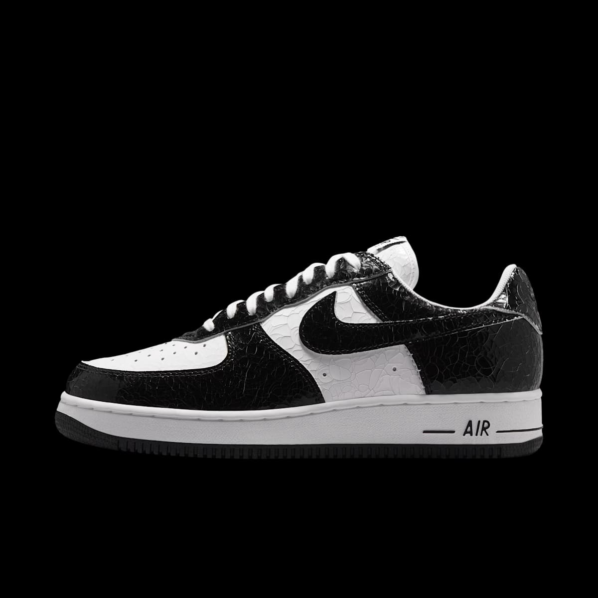Nike Air Force 1 Low Cracked Leather 'Black & White'