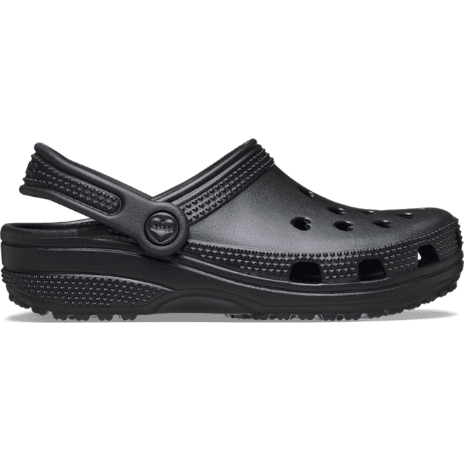 Crocs Classic Hearts Cut Out Clogs Kinder Black