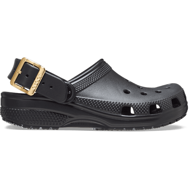 Crocs Classic Metallic Buckle Clogs Kinder Black