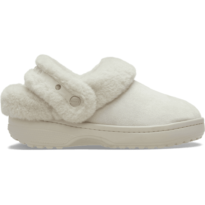 Crocs Classic Unfurgettable Vegan Suede Clogs Cocoa Crème